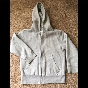 Boys size M (7/8) grey hoodie - EUC